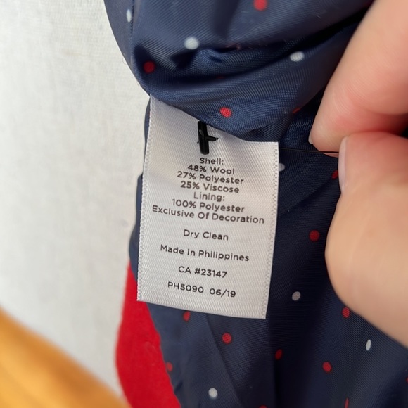 NWT Stunning Red Talbots Blazer - Picture 5 of 7